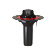 Воронка с обжимным закручивающемся фланцем с обогревом, Ø110х450мм