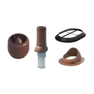 ТЕХНОНИКОЛЬ Комплект вентиляции СКАТ 125/160, коричневый, шт (140883)