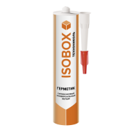 ТЕХНОНИКОЛЬ Герметик ISOBOX силиконовый универсальный белый, 260 мл (069575)