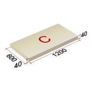 ТЕХНОНИКОЛЬ LOGICPIR Slope-1,7% (C) СХ/СХ 1200х600х40 (упак, 15 плит, 10,8000 кв.м) (064659)